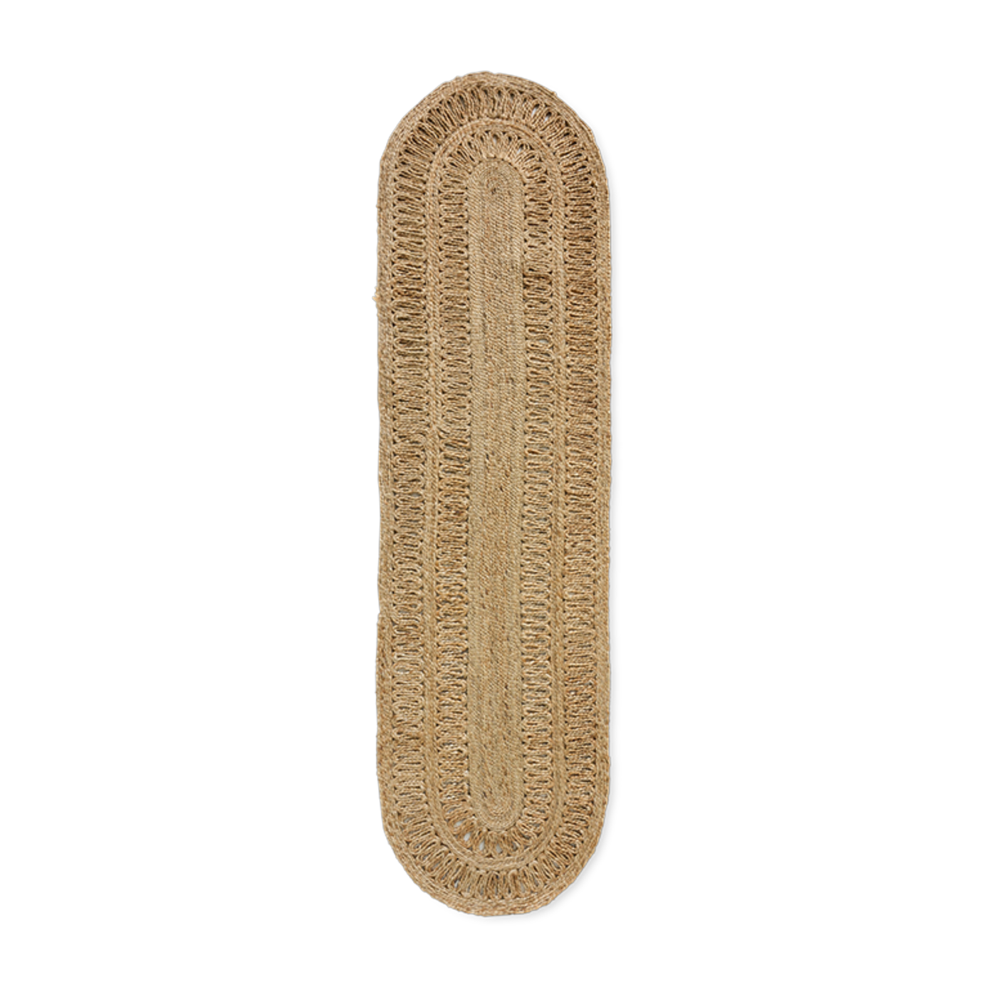 Soleil Jute Runner Oval (80X300Cm) - HKLIVING