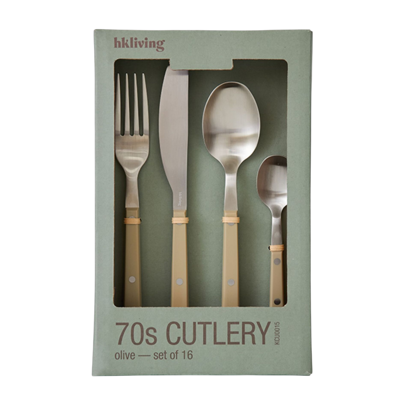 Set di 16 posate Olive HKLIVING