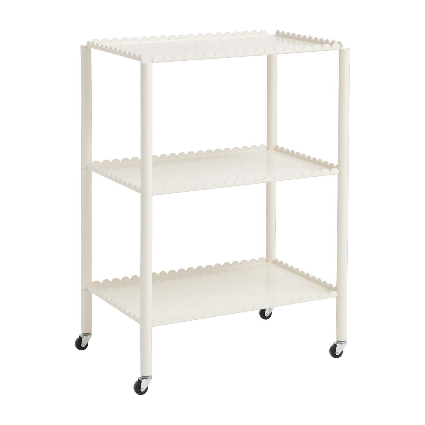 Desserte en acier blanc 63 x 44 x 87,5 cm Arcs - HAY