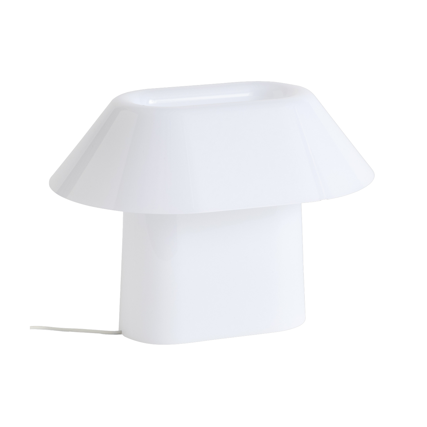White opal acrylic table lamp 31. 5x22x22cm Drome - Hay