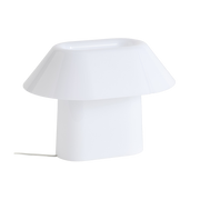 Lampe de table en acrylique opale blanc 31,5x22x22cm Drome - Hay