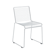 Chaise repas de jardin en acier galvanisé chrome Hee - Hay