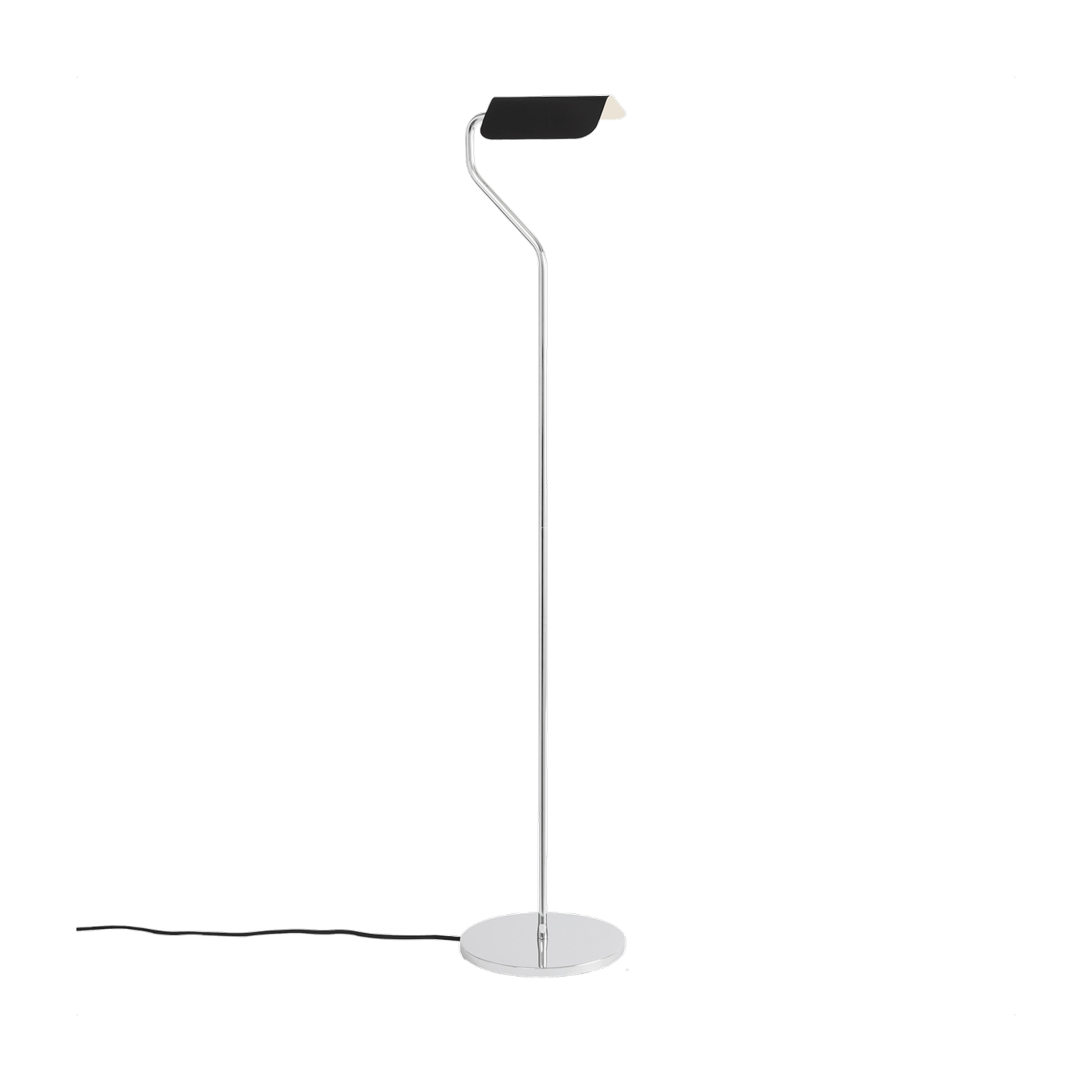 Black steel floor lamp 22x110cm Apex - Hay