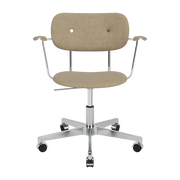 Silla rodante de aluminio y tejido natural 65x75cm - Audo