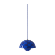 Cobalt blue and twilight blue patterned pendant 50x36cm Flowerpot VP2 - &tradition