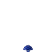 Lampada a sospensione a fantasia blu cobalto e blu crepuscolo 16x13cm Flowerpot VP10 - &tradition