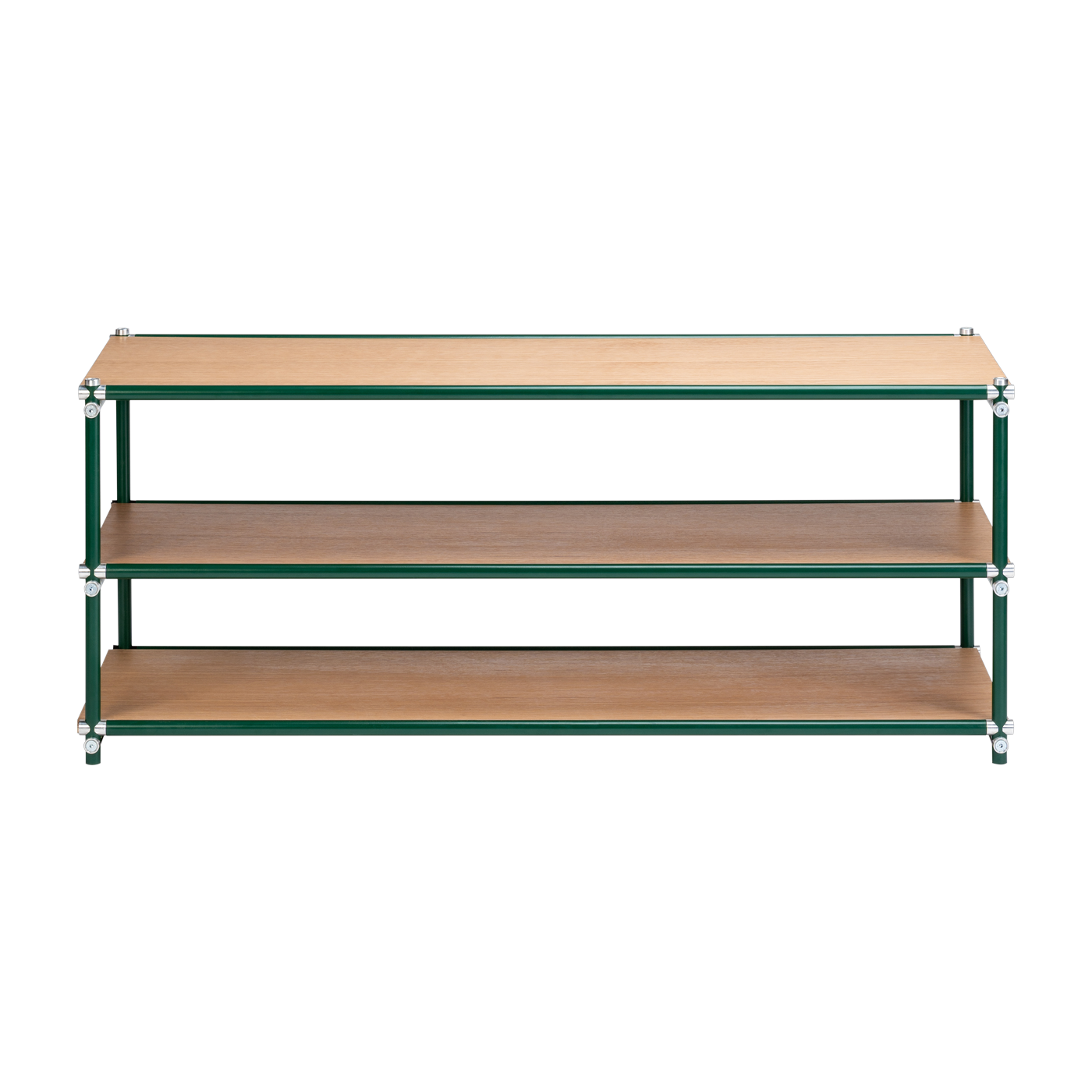 Konsole aus Holz und grünem Stahl 130x50x53cm -. Custom Form
