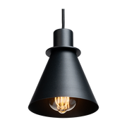 Lampada a sospensione Klar 14cm in acciaio nero - Custom Form