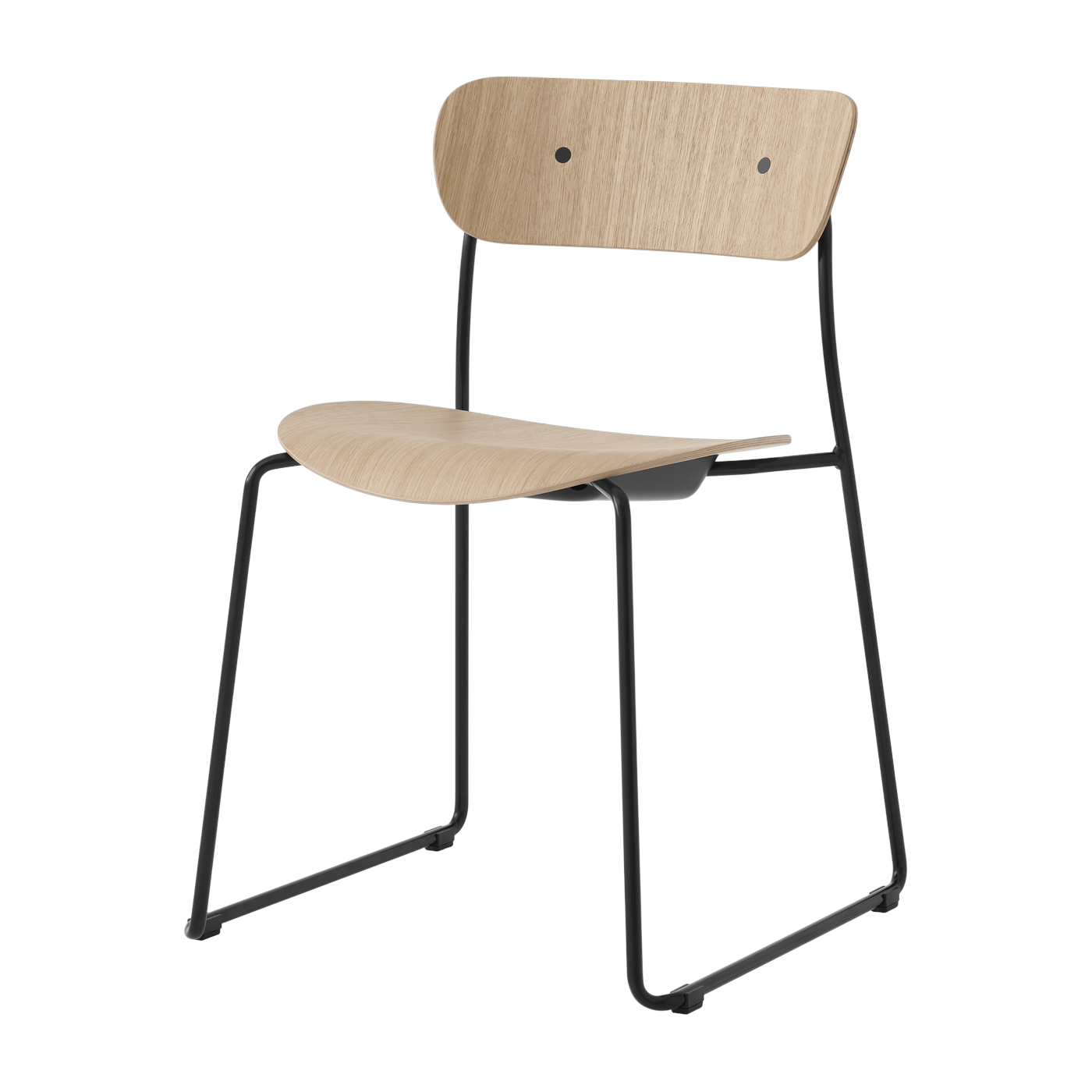 Sedia in rovere laccato Pavillon AV51 - &tradition