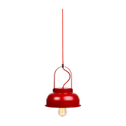 Lampada a sospensione Lyke in acciaio rosso 26cm - Custom Form