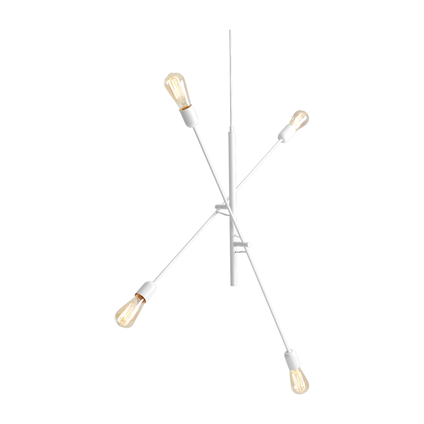 Twigo 4 lámpara colgante de acero blanco - Custom Form