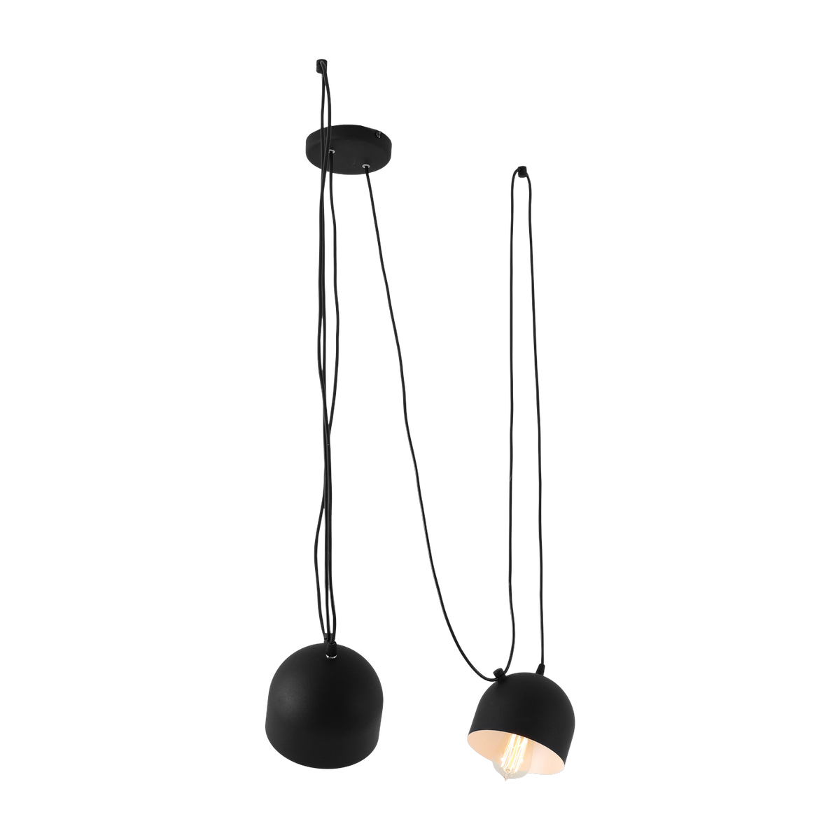 Popo 2 lámpara colgante de acero negro - Custom Form