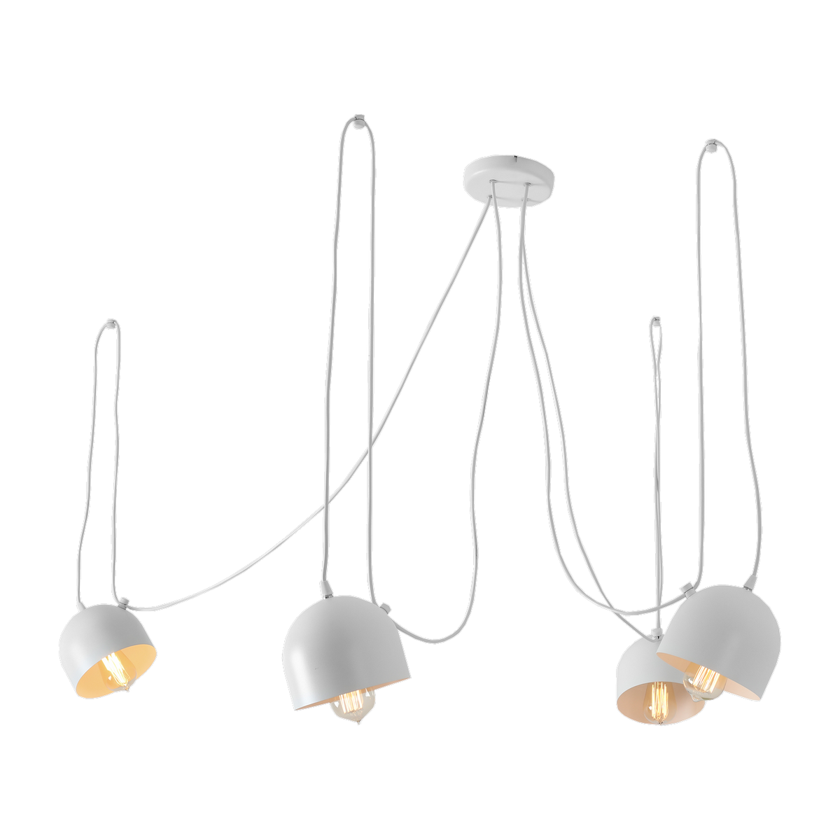 Suspension en acier blanc Popo 4 - Custom Form