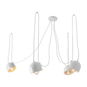 Popo 4 white steel pendant lamp - Custom Form