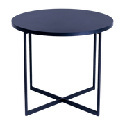 Tavolino ronde in metallo blu navy da 50 cm Niko - Custom Form
