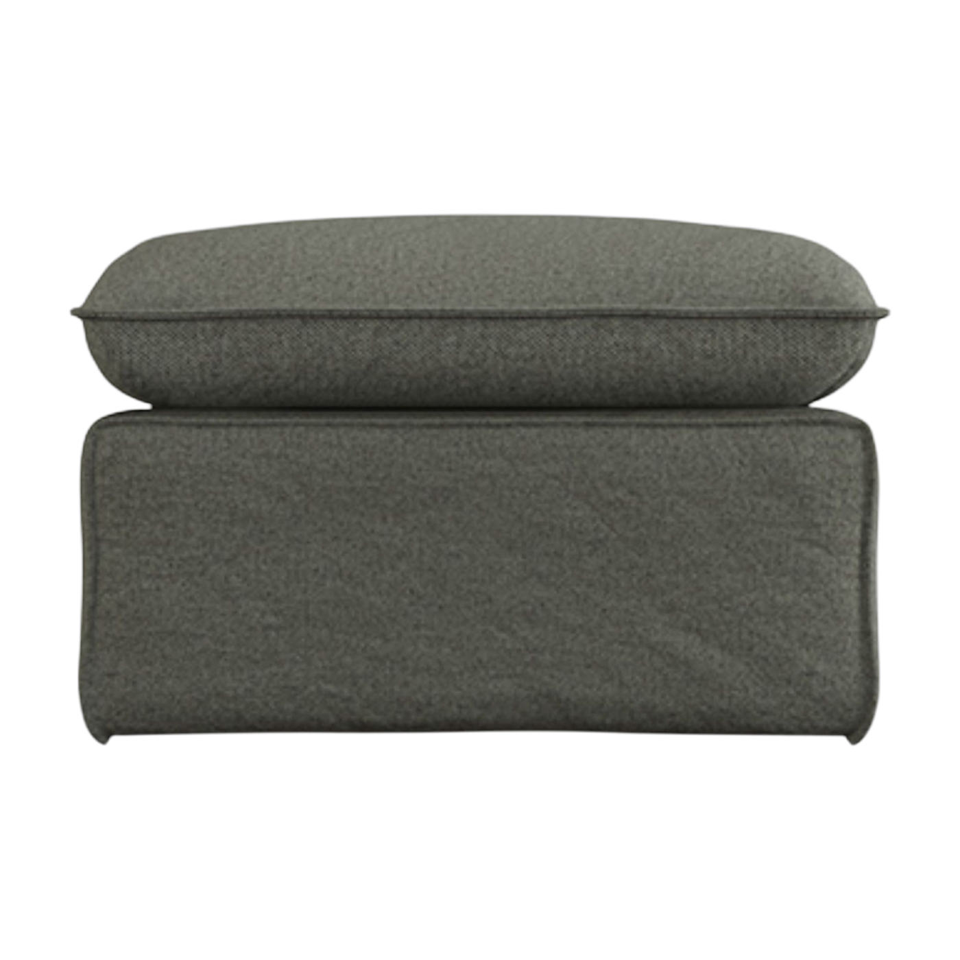 wander puf de tela verde militar 65x72cm Hocker - HKLIVING