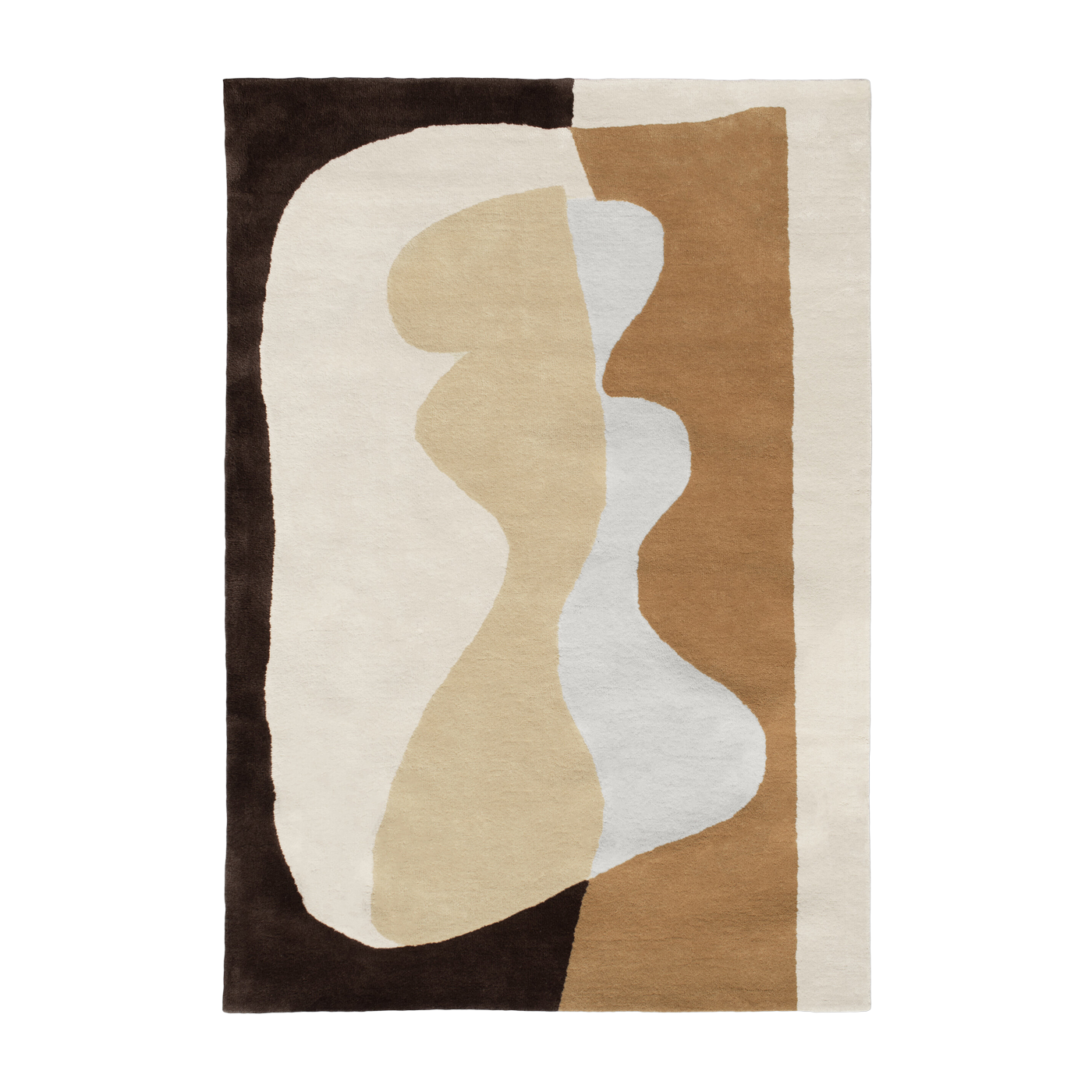 Ochre wool rectangular rug 200x290 cm Narcisse - Edito