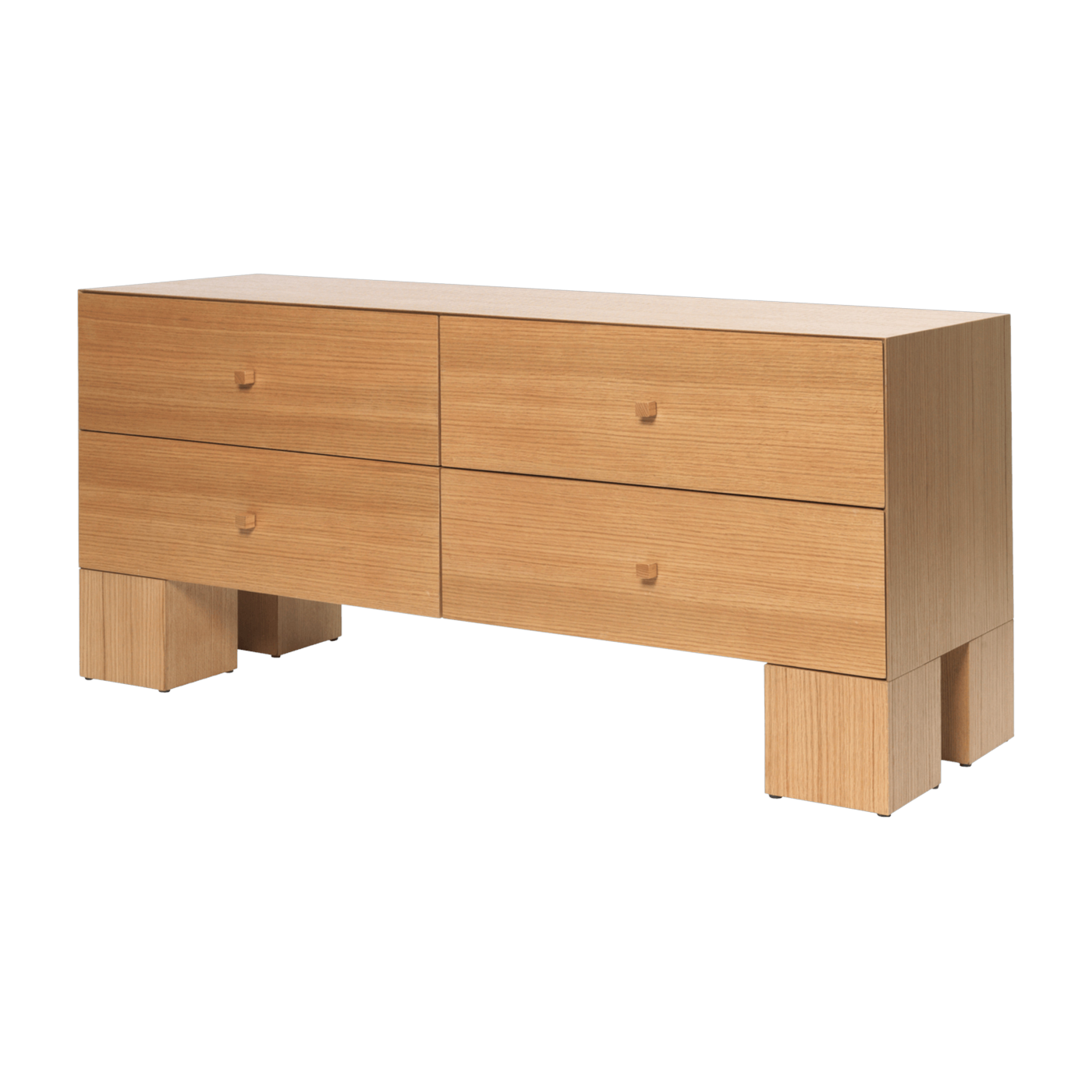 طاولة وسط بخشب البلوط الطبيعي 135x45x62 سم Kuben - Ferm living