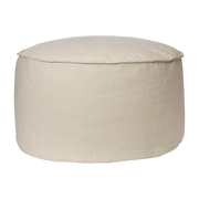 Beige cotton Pouf 80cm Aun - Ferm living