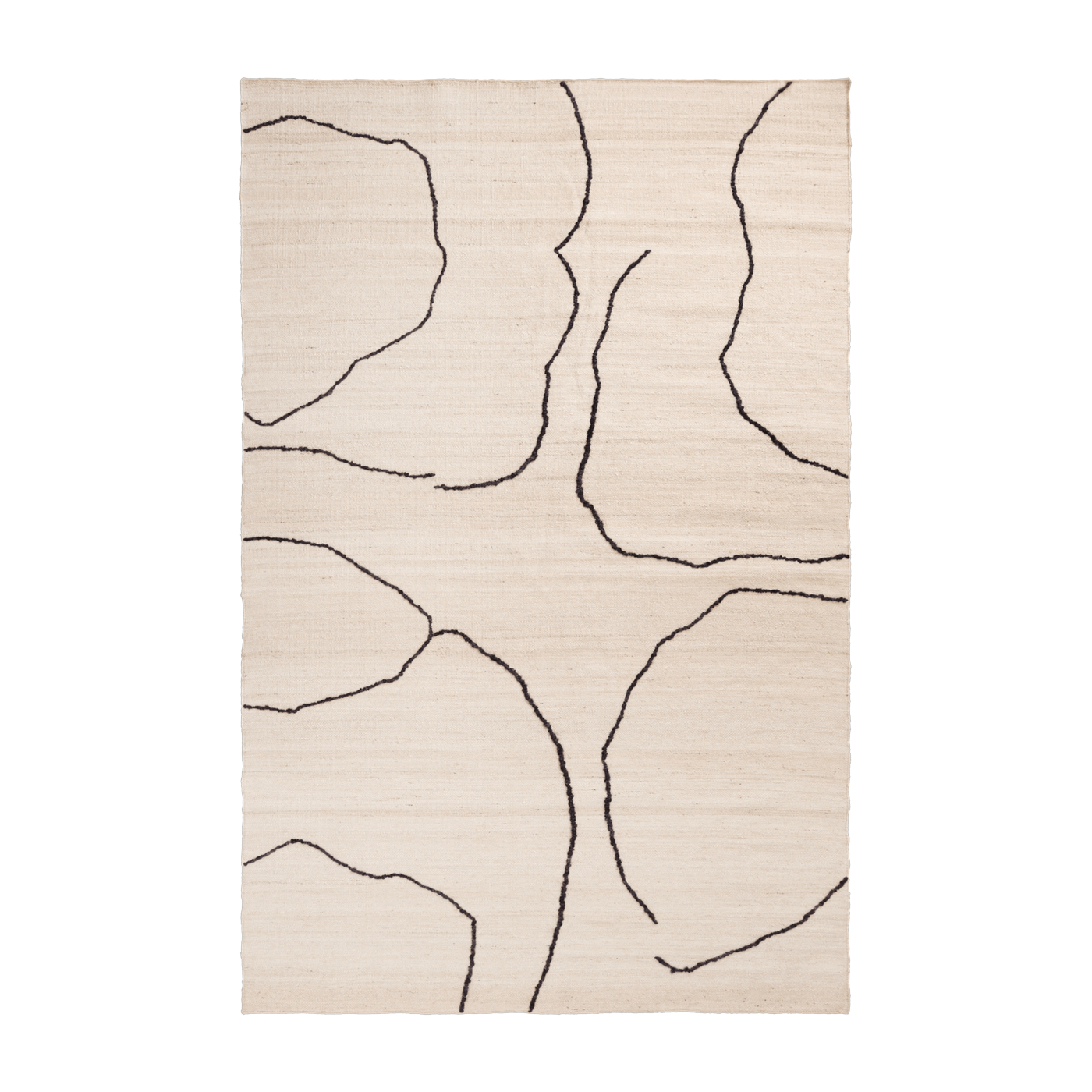 Beige jute rug 200x300cm Gesso - Ferm living