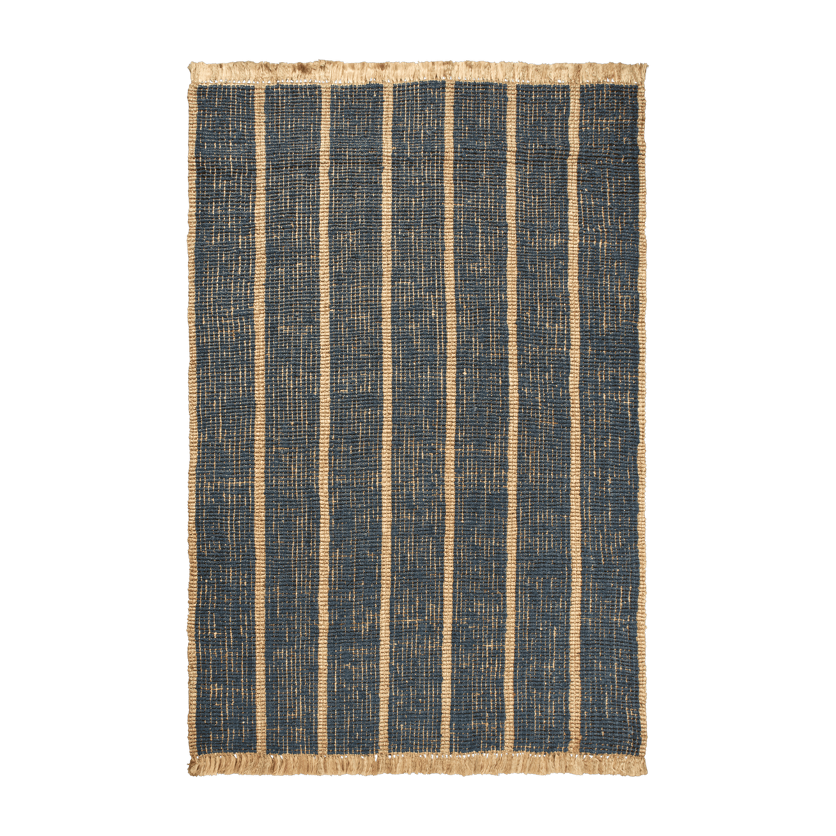 Schwarzer Juteteppich Athens 200x300cm - -. Ferm living