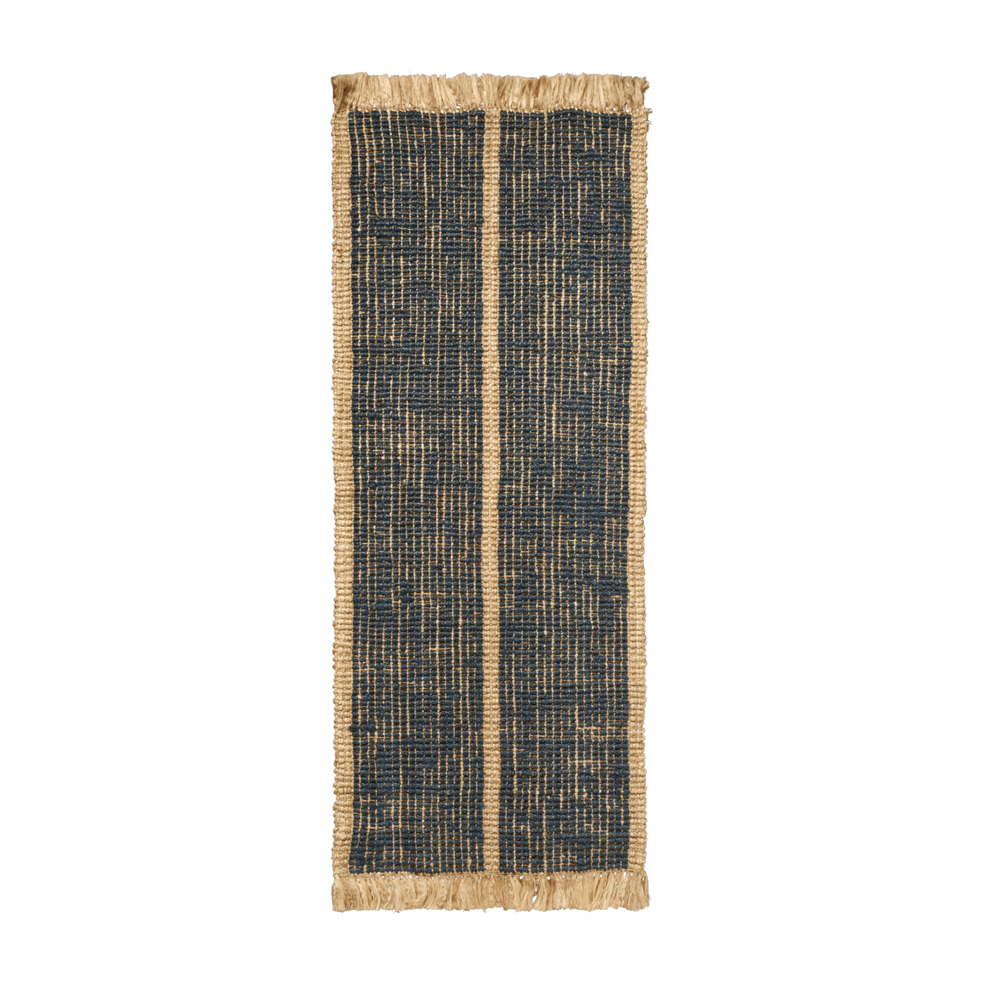 Tappeto in juta nera 200x80cm Athens runner - Ferm Living