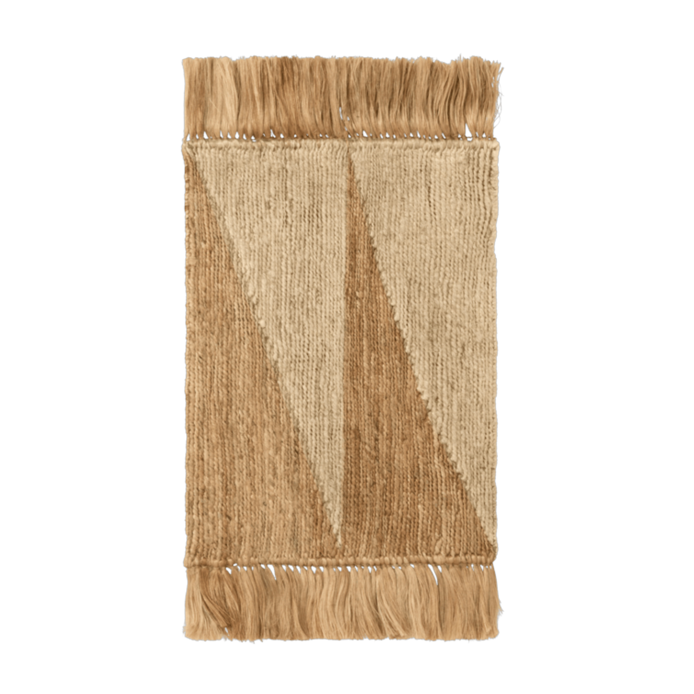 Beige jute rug 80x50cm Studie - Ferm living