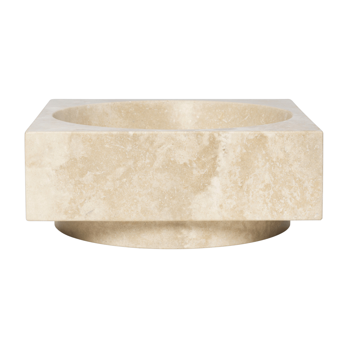 Vide-poche en travertin beige 27x11cm Hew - Ferm living