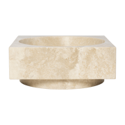 Taschenleerer aus beigem Travertin 27x11cm Hew -. Ferm living