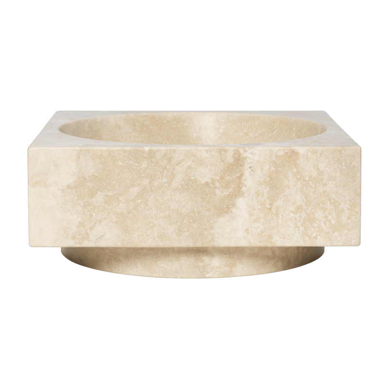 Tappetino da scrivania in travertino beige 27x11 cm Hew - Ferm living