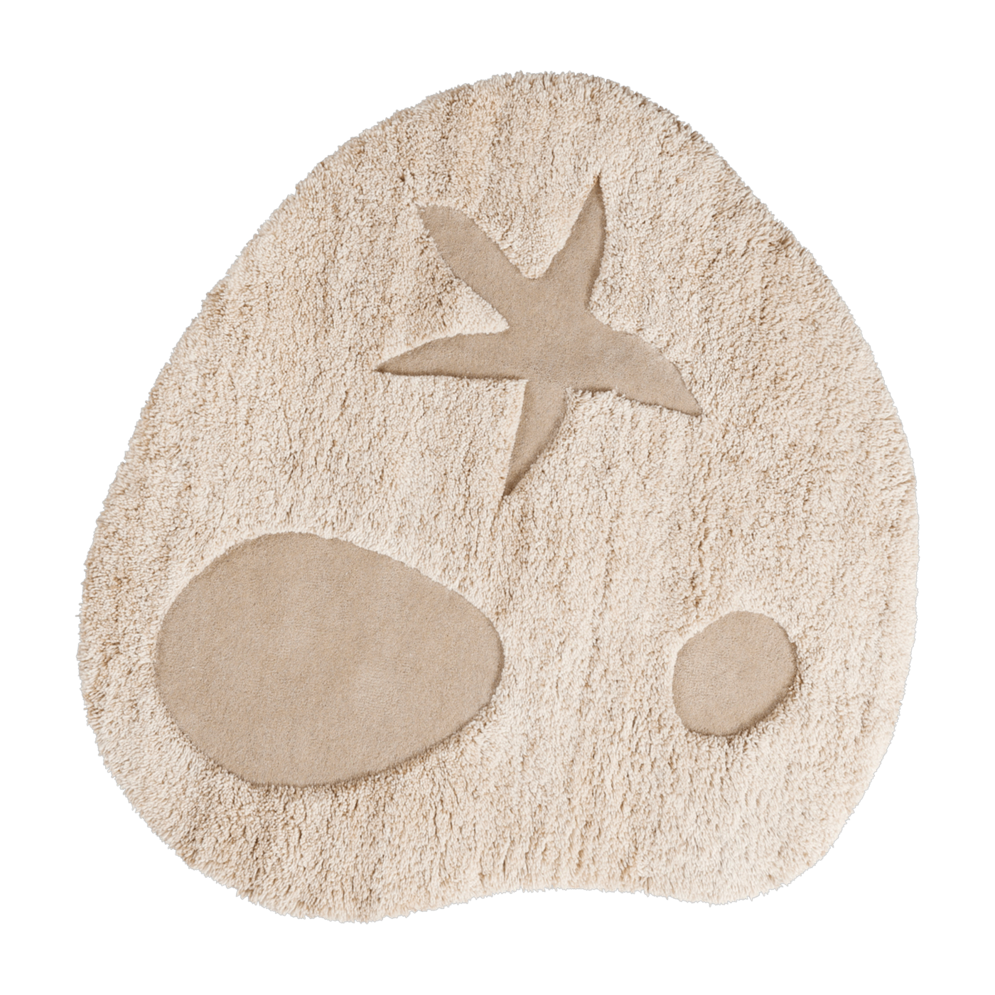 Tappeto per bambini in lana e cotone leggero riciclato 130 cm Kove - Ferm Living