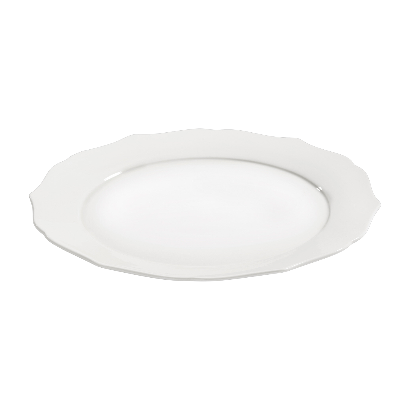 Speiseteller aus weißem Porzellan 26cm Silhouette - Serax