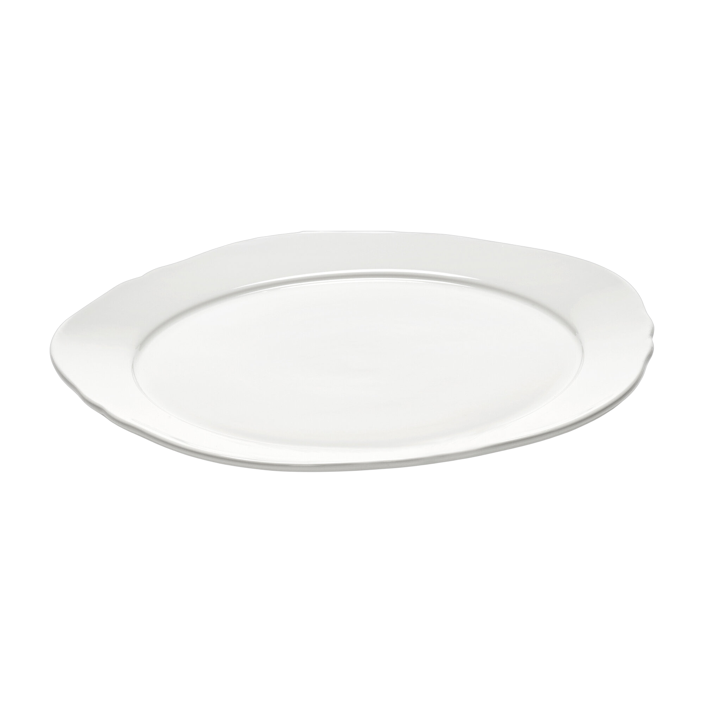 Piatto da antipasto in porcellana bianca 23cm Silhouette - SERAX