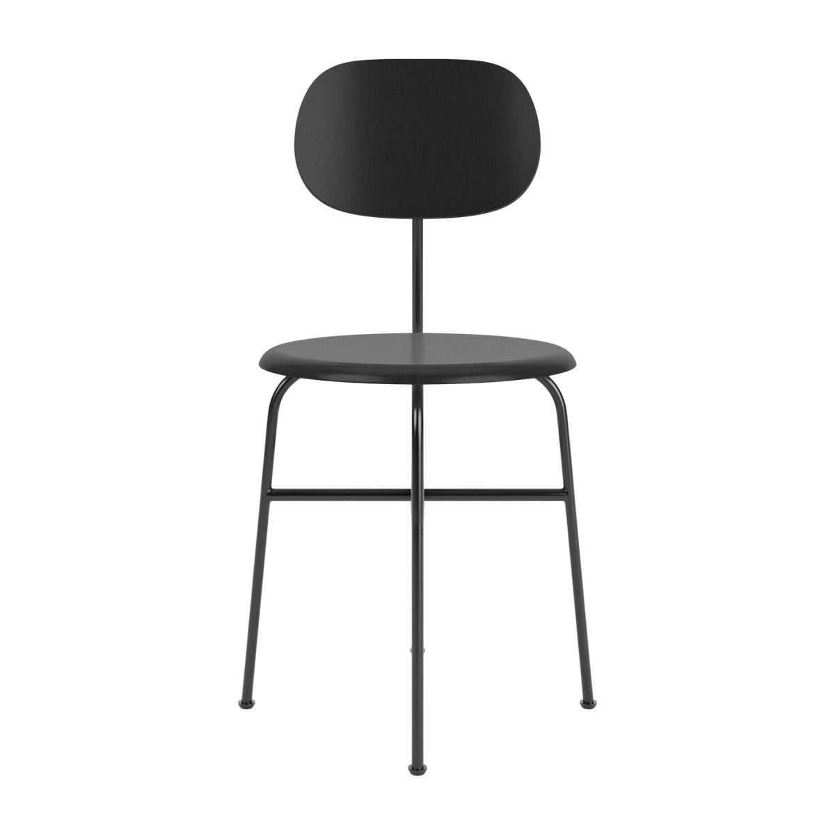 Chaise en frêne teinté noir 80cm Afteroon - Audo