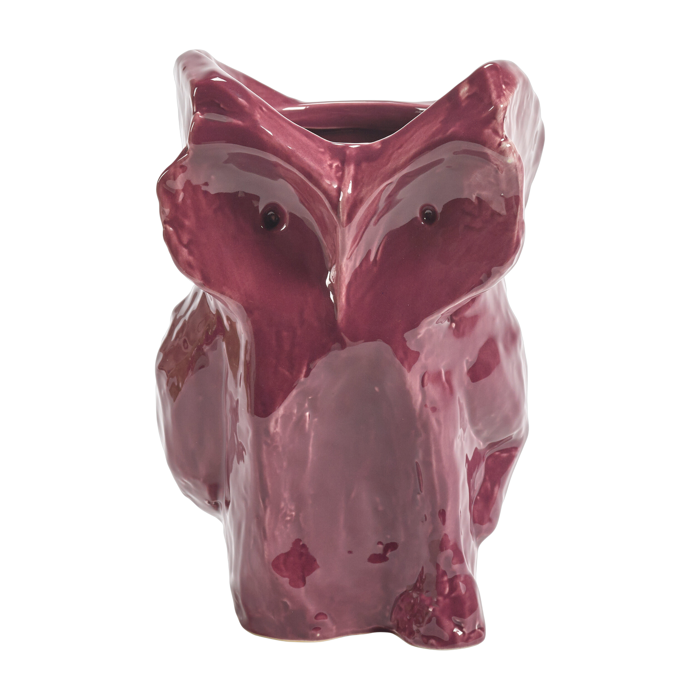 Vase Eule aus Steingut Aubergine 23cm After Midnight -. Serax