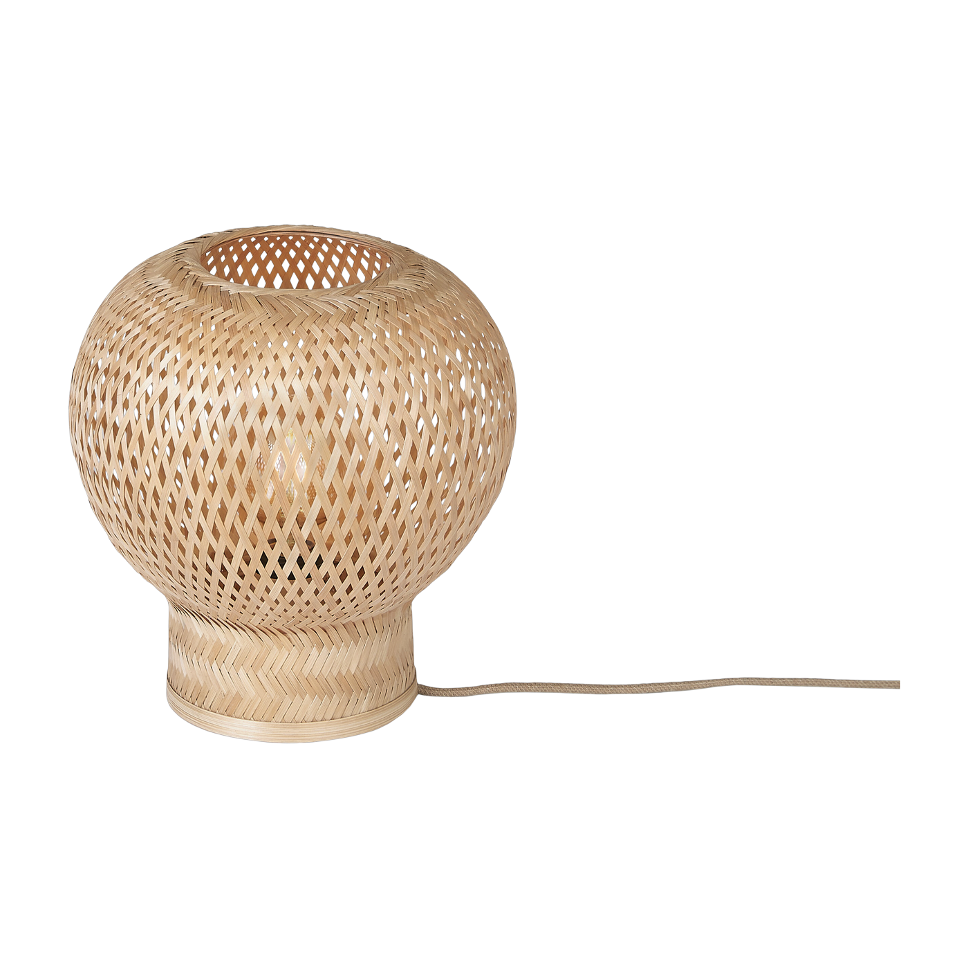 Lampe de table en bambou naturel 25x27cm Barbados - Good & Mojo