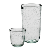 Jarra y 4 vasos de cristal transparente Pure - Serax