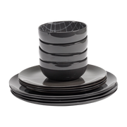 Vajilla de porcelana Zuma pacific 12 piezas - Serax