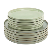 Vajilla de 12 piezas de gres verde agua Pure - Serax