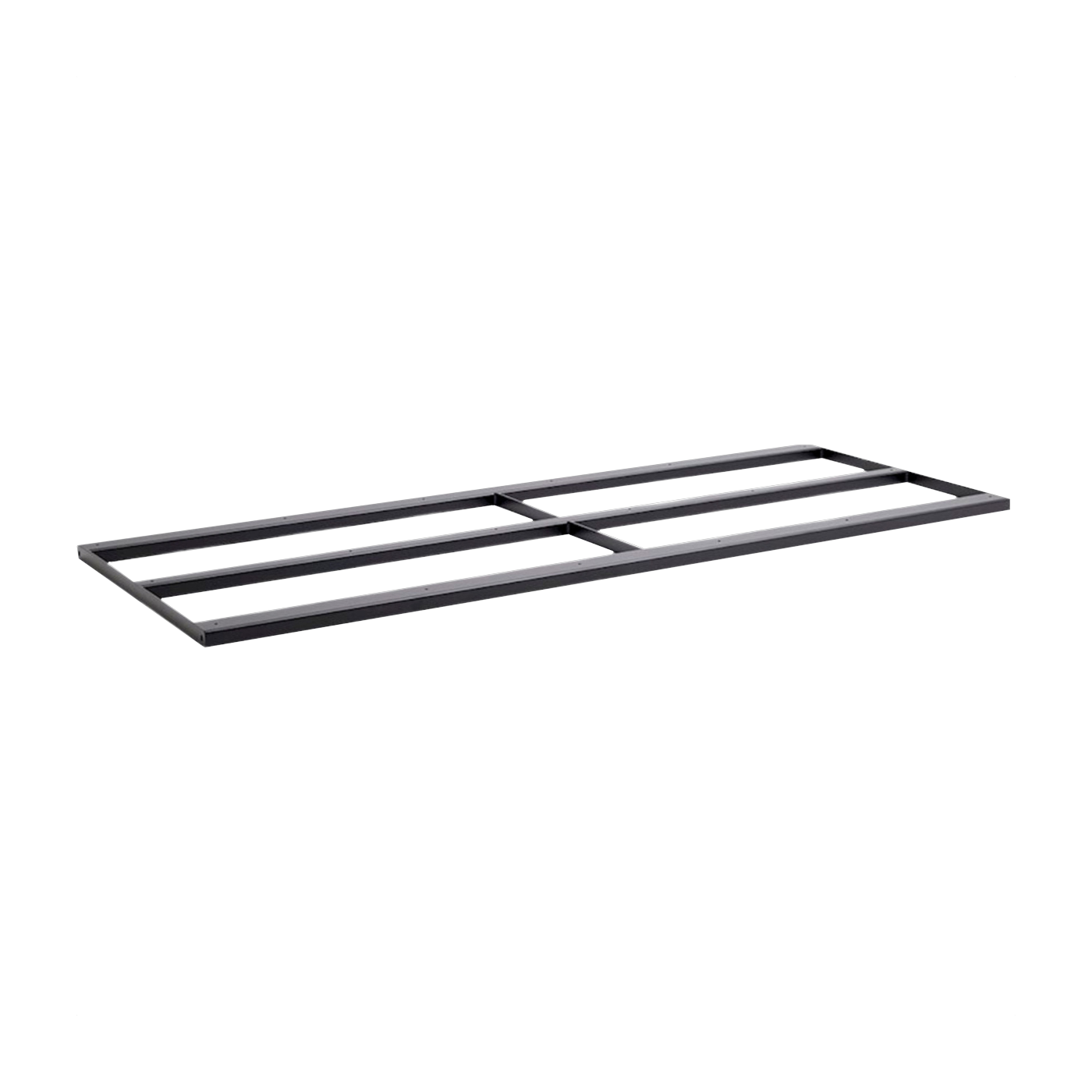 Barre de support en acier avec revêtement en poudre noir pour table 250 Loop Stand - HAY