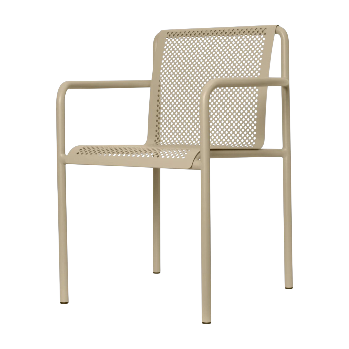 Sedia in acciaio beige con braccioli 80x60cm Dapple - Ferm living