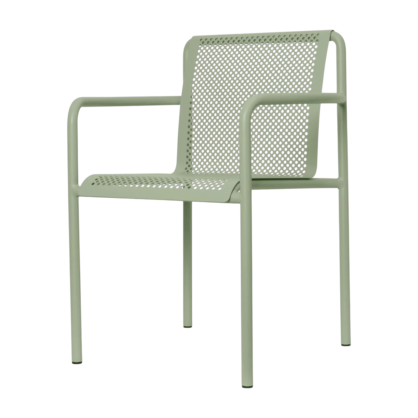 Sedia in acciaio verde pallido con braccioli 80x60cm Dapple - Ferm living