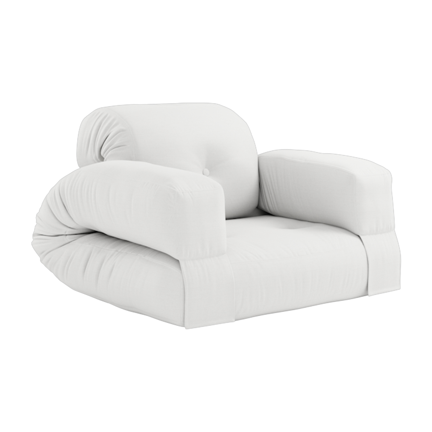 Sillón de exterior acrílico blanco 122x90x70cm Hippo - Karup Design