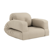 Poltrona da esterno in acrilico beige 122x90x70cm Hippo - Karup Design
