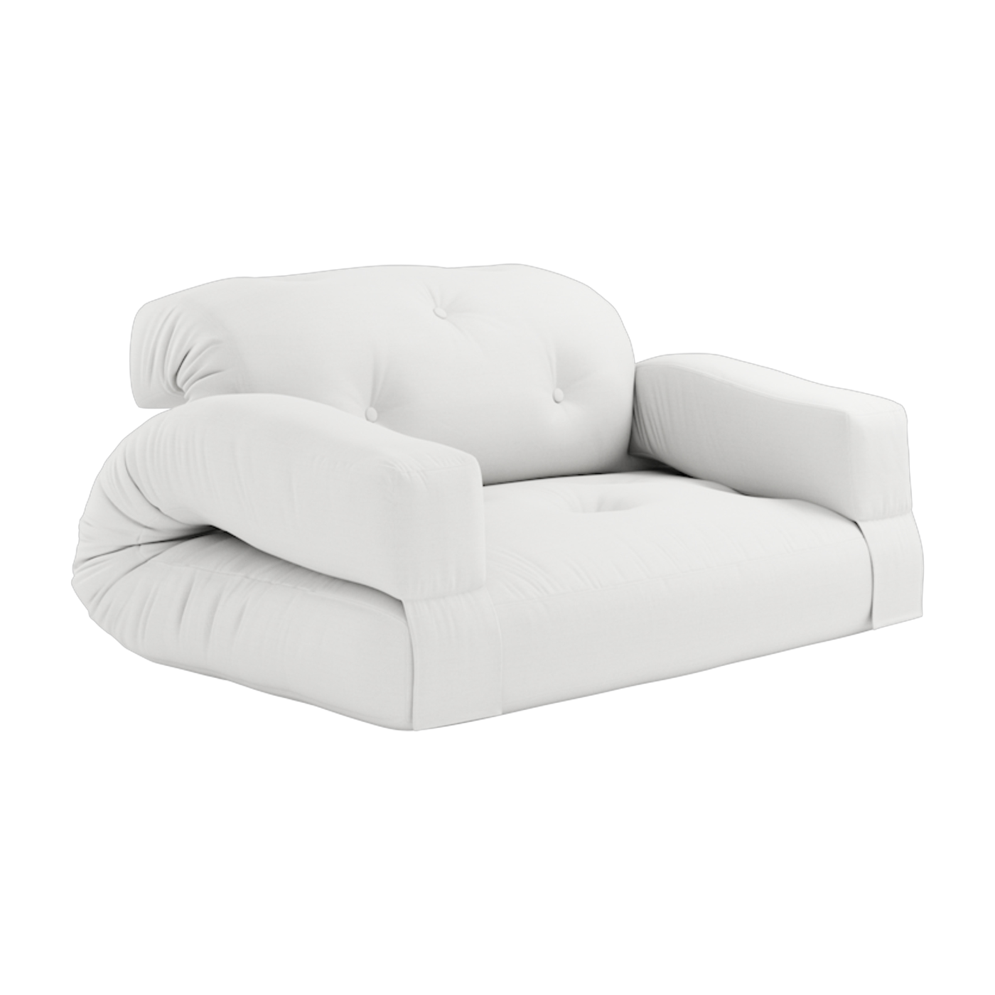 Sofá acrílico blanco para exteriores 122x140x70cm Hippo - Karup Design