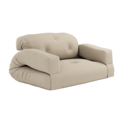 Divano da esterno in acrilico beige 122x140x70cm Hippo - Karup Design