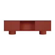 Taro 160cm soporte de tv de acero terracota rosa - noo. ma