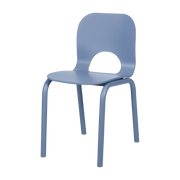 Beech and frosted blue steel chair 78. 3cm Atto - noo. ma