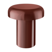 Table d'appoint en acier brillant rouge auburn 40cm Miko - noo.ma