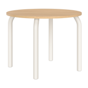 Dining table ronde in oak and desert beige legs 100cm Meko - noo. ma